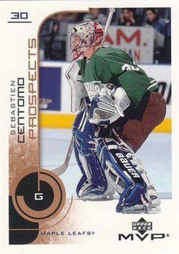 #218 Sebastien Centomo - Toronto Maple Leafs - 2002-03 Upper Deck MVP Hockey