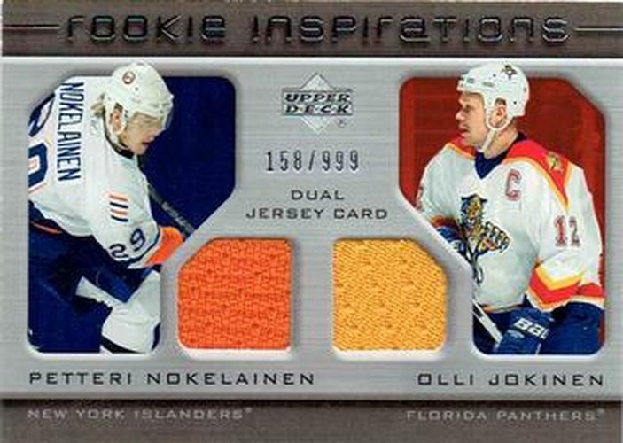 #218 Petteri Nokelainen / Olli Jokinen - New York Islanders / Florida Panthers - 2005-06 Upper Deck Rookie Update Hockey