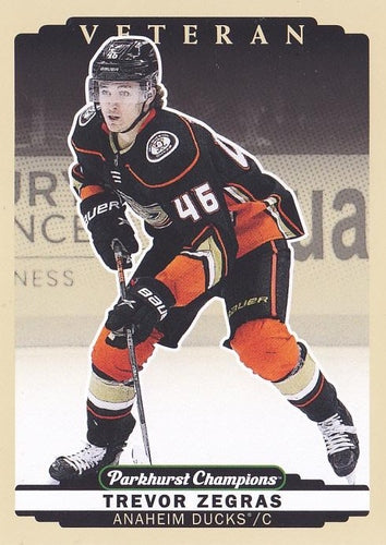 #218 Trevor Zegras - Anaheim Ducks - 2022-23 Parkhurst Champions Hockey