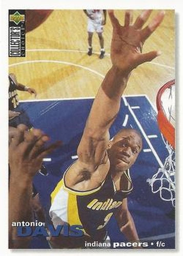 #218 Antonio Davis - Indiana Pacers - 1995-96 Collector's Choice Basketball