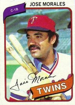 #218 Jose Morales - Minnesota Twins - 1980 Topps Baseball