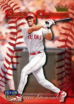 #218 Juan Gonzalez - Texas Rangers - 1999 Ultra Baseball