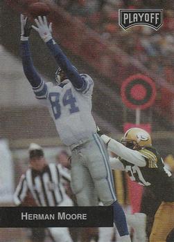 #218b Herman Moore - Detroit Lions - 1993 Playoff Football