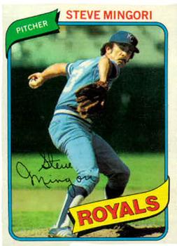 #219 Steve Mingori - Kansas City Royals - 1980 Topps Baseball