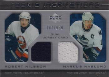 #219 Robert Nilsson / Markus Naslund - New York Islanders / Vancouver Canucks - 2005-06 Upper Deck Rookie Update Hockey