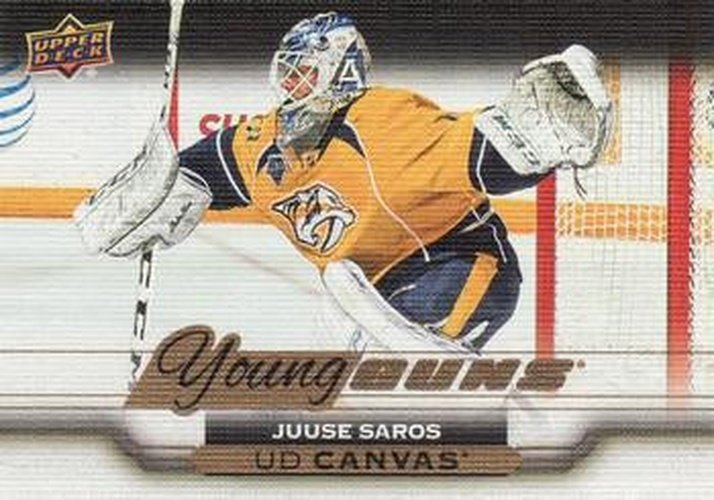 #C219 Juuse Saros - Nashville Predators - 2015-16 Upper Deck - UD Canvas Hockey