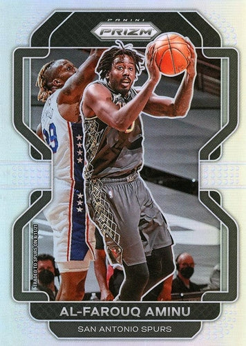 #219 Al-Farouq Aminu - San Antonio Spurs - 2021-22 Panini Prizm - Silver Basketball