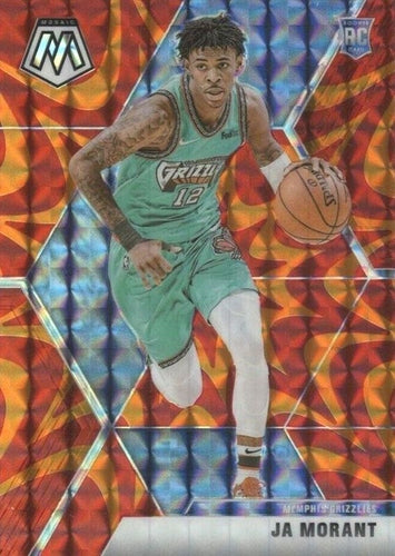 #219 Ja Morant - Memphis Grizzlies - 2019-20 Panini Mosaic - Reactive Orange Basketball