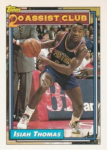 #219 Isiah Thomas - Detroit Pistons - 1992-93 Topps Basketball