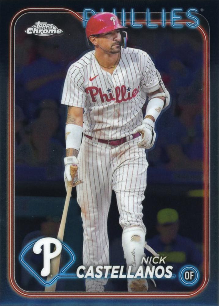 #219 Nick Castellanos - Philadelphia Phillies - 2024 Topps Chrome Baseball