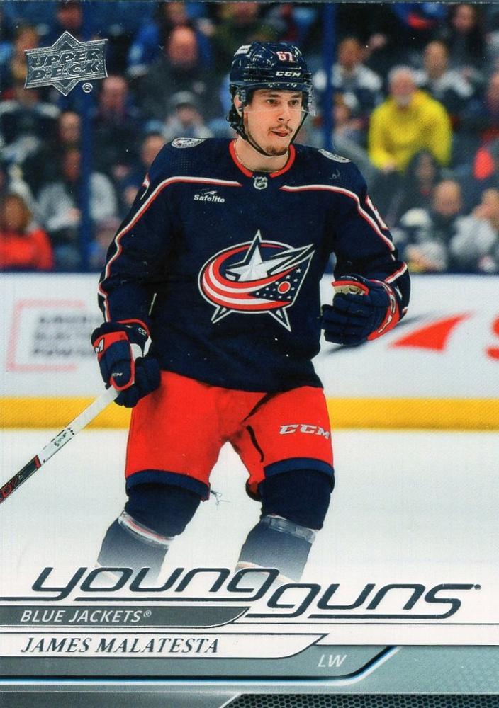 #219 James Malatesta - Columbus Blue Jackets - 2024-25 Upper Deck Hockey