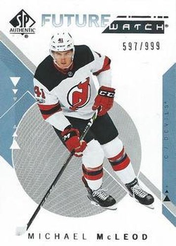 #219 Michael McLeod - New Jersey Devils - 2018-19 SP Authentic Hockey