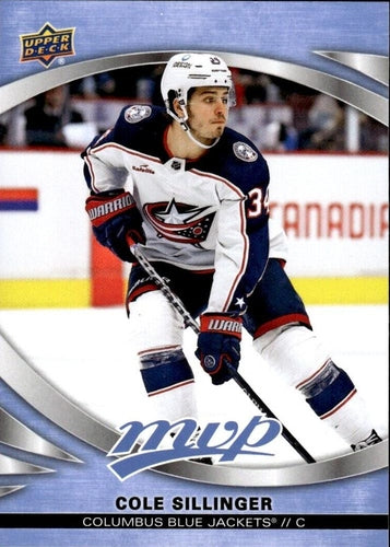 #219 Cole Sillinger - Columbus Blue Jackets - 2023-24 Upper Deck MVP - Ice Battles Hockey