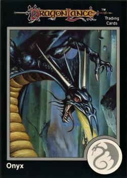 #219 Onyx, Black Dragon - 1991 TSR Advanced Dungeons & Dragons - Silver