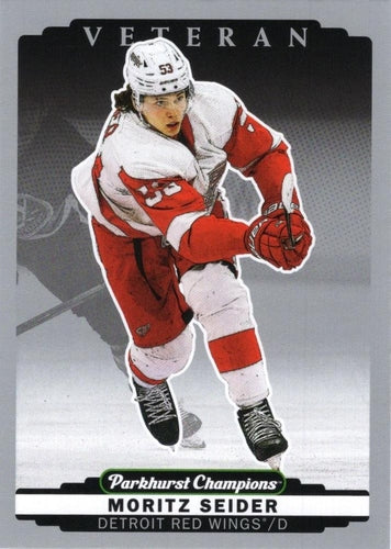 #219 Moritz Seider - Detroit Red Wings - 2022-23 Parkhurst Champions - Silver Hockey