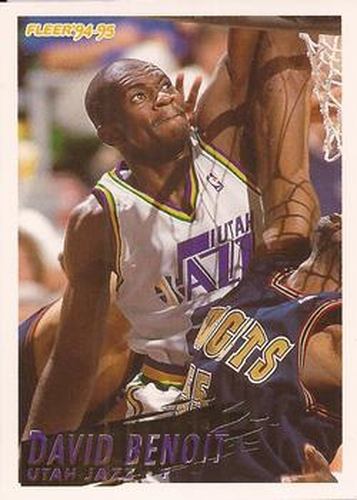 #219 David Benoit - Utah Jazz - 1994-95 Fleer Basketball