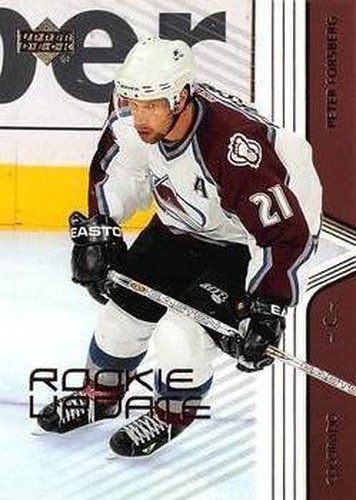 #21 Peter Forsberg - Colorado Avalanche - 2003-04 Upper Deck Rookie Update Hockey
