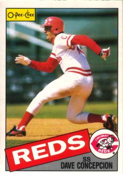 #21 Dave Concepcion - Cincinnati Reds - 1985 O-Pee-Chee Baseball