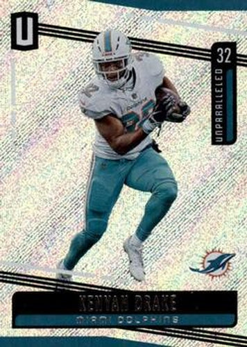 #21 Kenyan Drake - Miami Dolphins - 2019 Panini Unparalleled Football