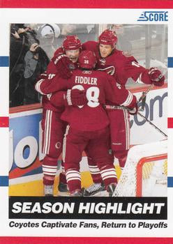 #21 Coyotes Captivate Fans, Return to Playoffs - Phoenix Coyotes - 2010-11 Score Hockey