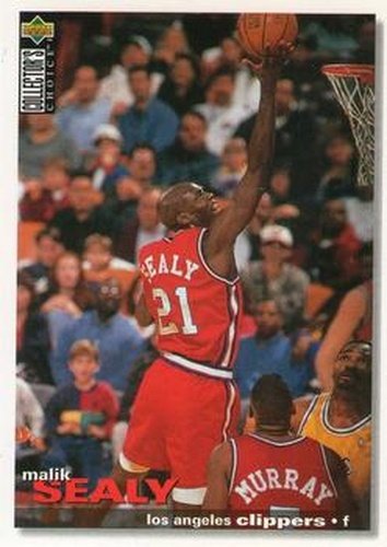 #21 Malik Sealy - Los Angeles Clippers - 1995-96 Collector's Choice Basketball