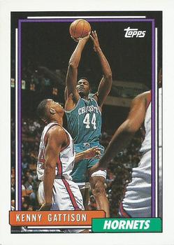 #21 Kenny Gattison - Charlotte Hornets - 1992-93 Topps Basketball