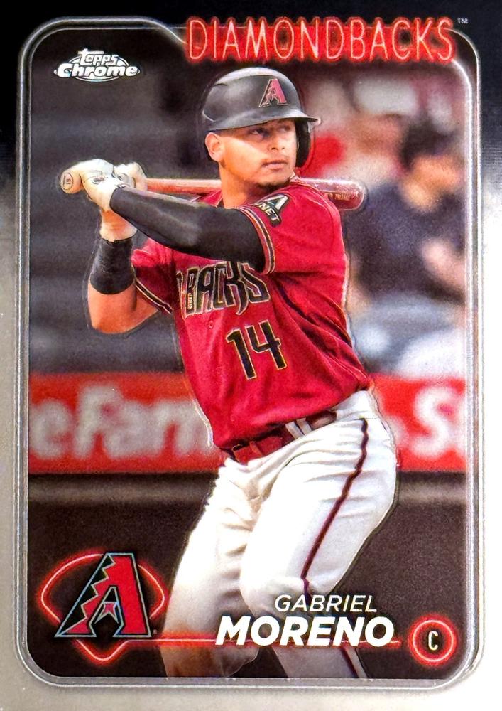 #21 Gabriel Moreno - Arizona Diamondbacks - 2024 Topps Chrome Baseball