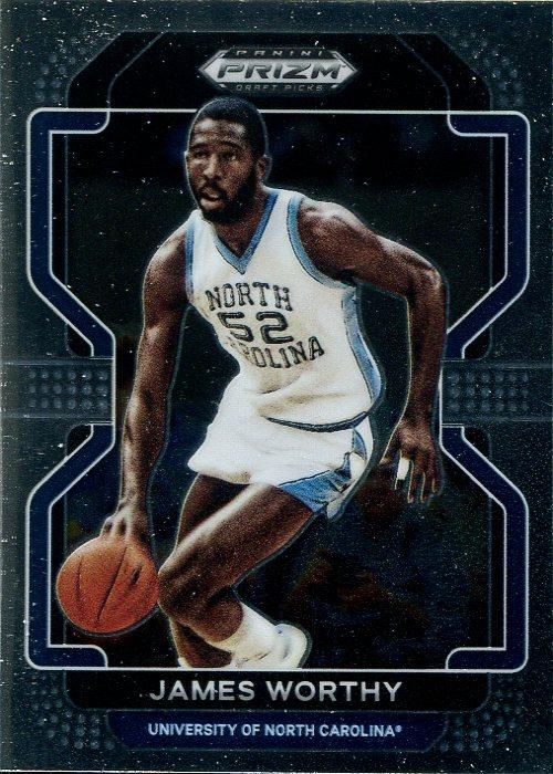 #21 James Worthy - North Carolina Tar Heels - 2022 Panini Prizm Draft Picks Basketball