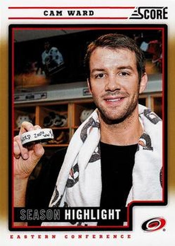 #21 Cam Ward - Carolina Hurricanes - 2012-13 Score - Gold Rush Hockey