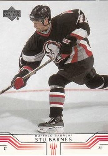 #21 Stu Barnes - Buffalo Sabres - 2001-02 Upper Deck Hockey