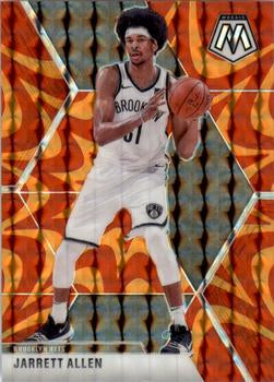 #21 Jarrett Allen - Brooklyn Nets - 2019-20 Panini Mosaic - Reactive Orange Basketball