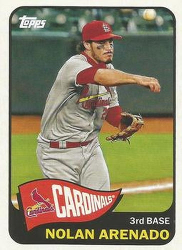 #T65-21 Nolan Arenado - St. Louis Cardinals - 2021 Topps - 1965 Topps Redux Baseball