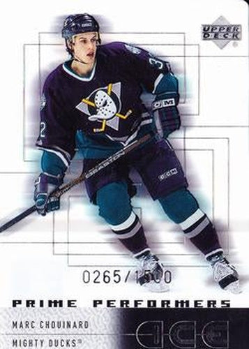 #81 Marc Chouinard - Anaheim Mighty Ducks - 2000-01 Upper Deck Ice Hockey