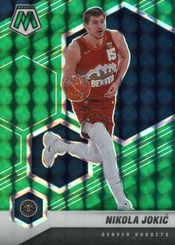 #21 Nikola Jokic - Denver Nuggets - 2020-21 Panini Mosaic - Mosaic Green Basketball