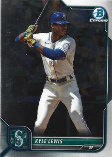 #21 Kyle Lewis - Seattle Mariners - 2022 Bowman Chrome Baseball