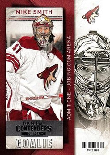 #21 Mike Smith - Phoenix Coyotes - 2013-14 Panini Contenders Hockey