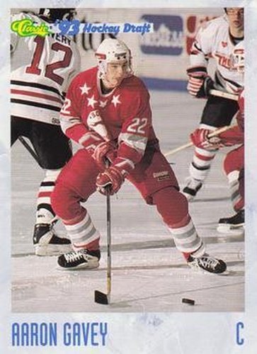 #21 Aaron Gavey - Sault Ste. Marie Greyhounds - 1993 Classic '93 Hockey Draft Hockey