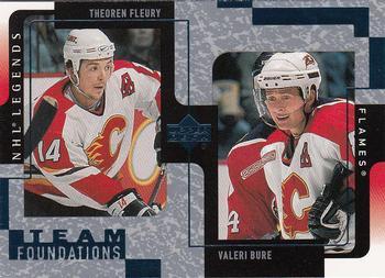 #21 Theoren Fleury / Valeri Bure - Calgary Flames - 2000-01 Upper Deck Legends Hockey