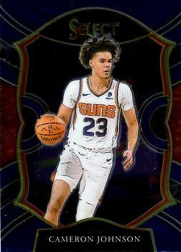 #21 Cameron Johnson - Phoenix Suns - 2020-21 Panini Select - Blue Basketball