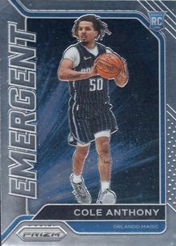 #21 Cole Anthony - Orlando Magic - 2020-21 Panini Prizm - Emergent Basketball