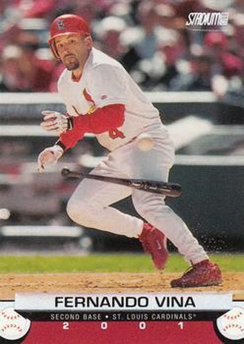 #21 Fernando Vina - St. Louis Cardinals - 2001 Stadium Club Baseball