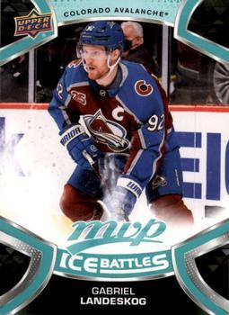 #21 Gabriel Landeskog - Colorado Avalanche - 2021-22 Upper Deck MVP - Ice Battles Hockey
