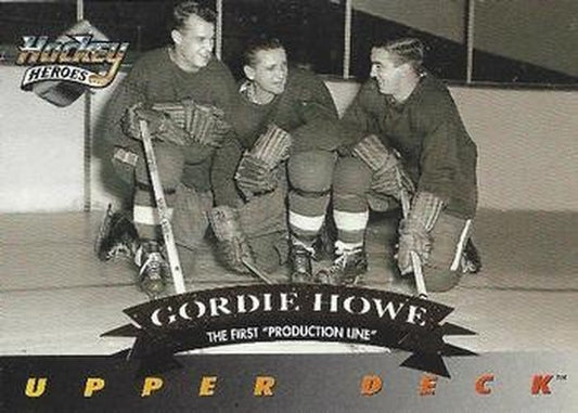 #21 Gordie Howe - Detroit Red Wings - 1992-93 Upper Deck - Hockey Heroes Gordie Howe Hockey