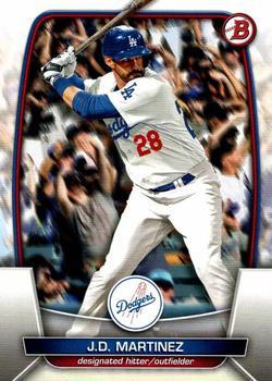 #21 J.D. Martinez - Los Angeles Dodgers - 2023 Bowman Baseball