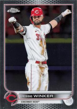 #21 Jesse Winker - Cincinnati Reds - 2022 Topps Chrome Baseball