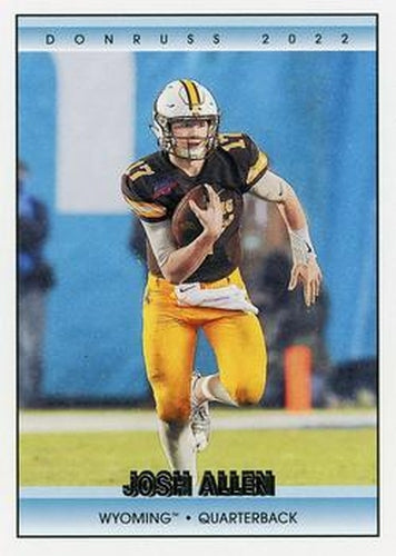 #21 Josh Allen - Wyoming Cowboys - 2022 Panini Chronicles Draft Picks - Donruss Retro Football