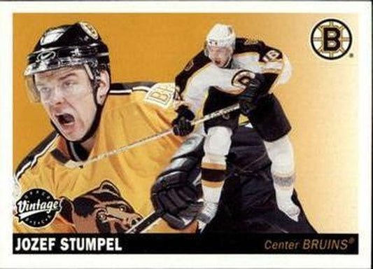 #21 Jozef Stumpel - Boston Bruins - 2002-03 Upper Deck Vintage Hockey
