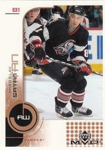 #21 Miroslav Satan - Buffalo Sabres - 2002-03 Upper Deck MVP Hockey