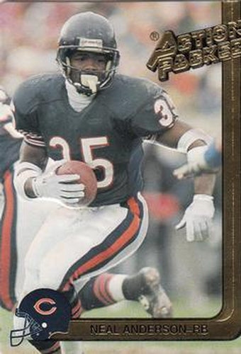 #21 Neal Anderson - Chicago Bears - 1991 Action Packed Football