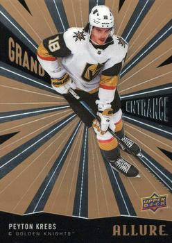 #GE-21 Peyton Krebs - Vegas Golden Knights - 2020-21 Upper Deck Allure - Grand Entrance Hockey